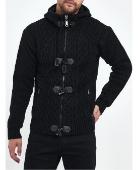 Gilet à capuche en grosse...